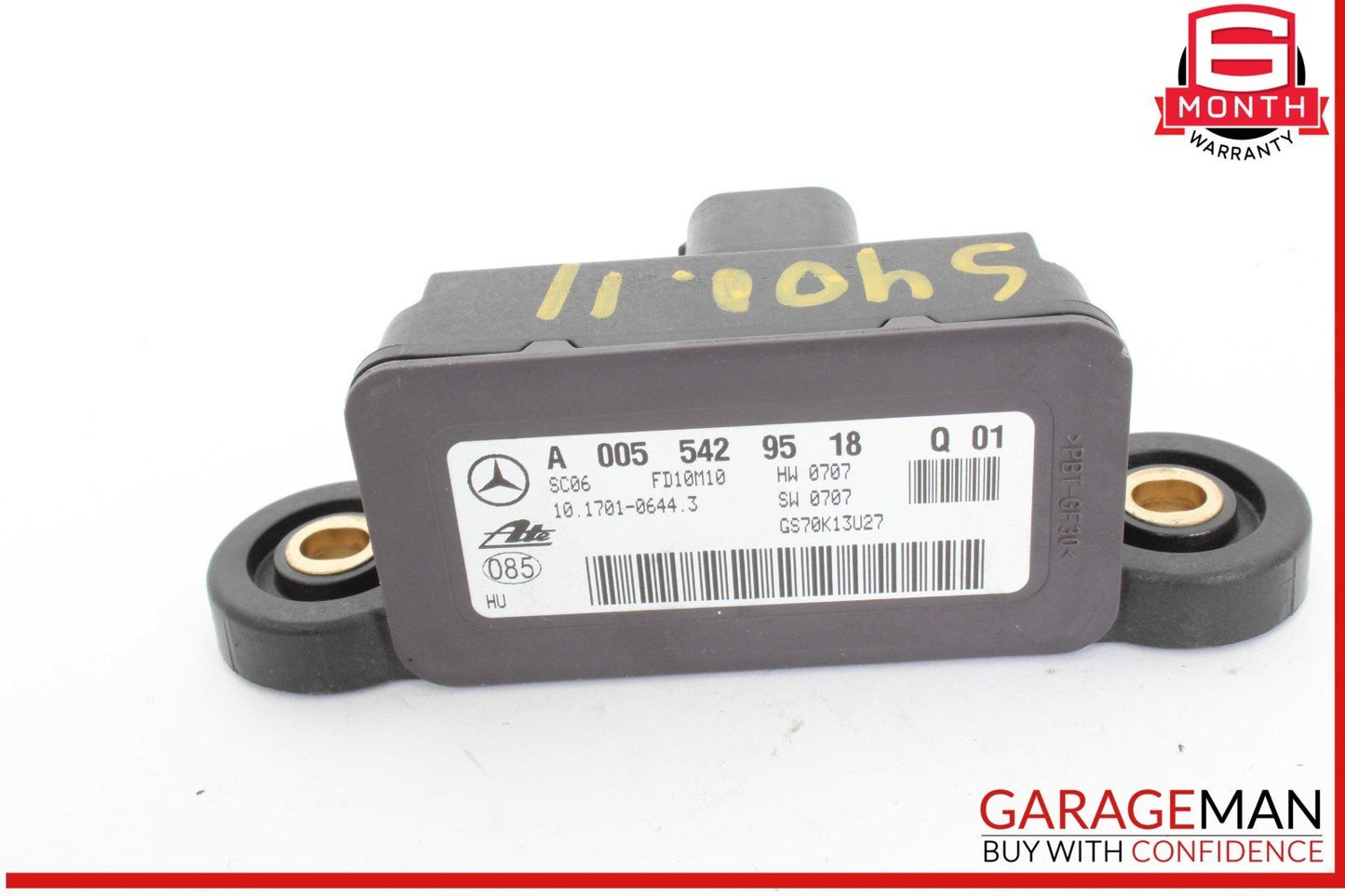 10-13 Mercedes W221 S400 Hybrid S350 Yaw Turn Rate Sensor 0055429518 OEM