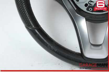 17-19 Mercedes W213 E300 Sport Steering Wheel Black 0004607103 OEM