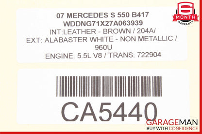 07-13 Mercedes W221 S550 S400 Front Right Side Under Seat Control Unit OEM