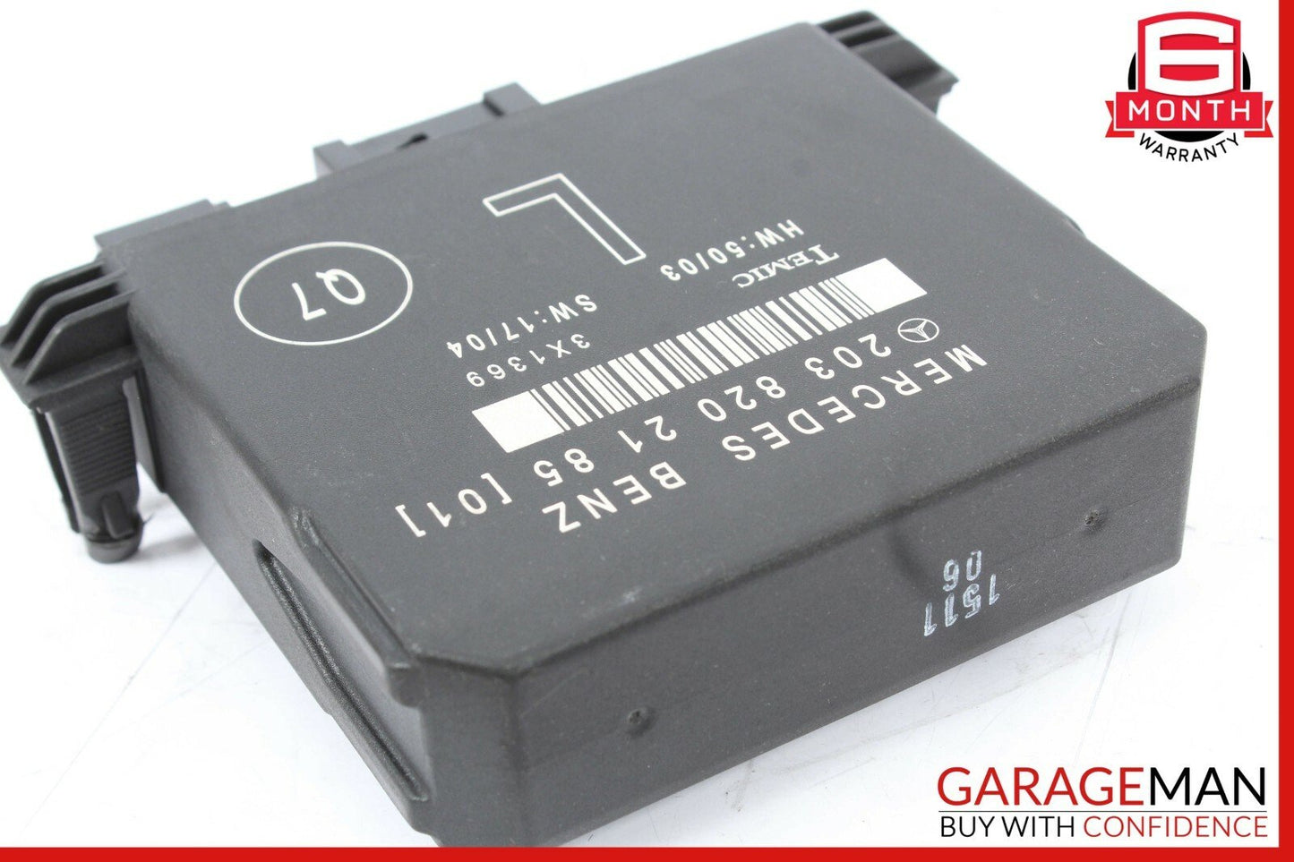 01-07 Mercedes W203 C230 C240 C320 Rear Left Door Control Module 2038202185 OEM