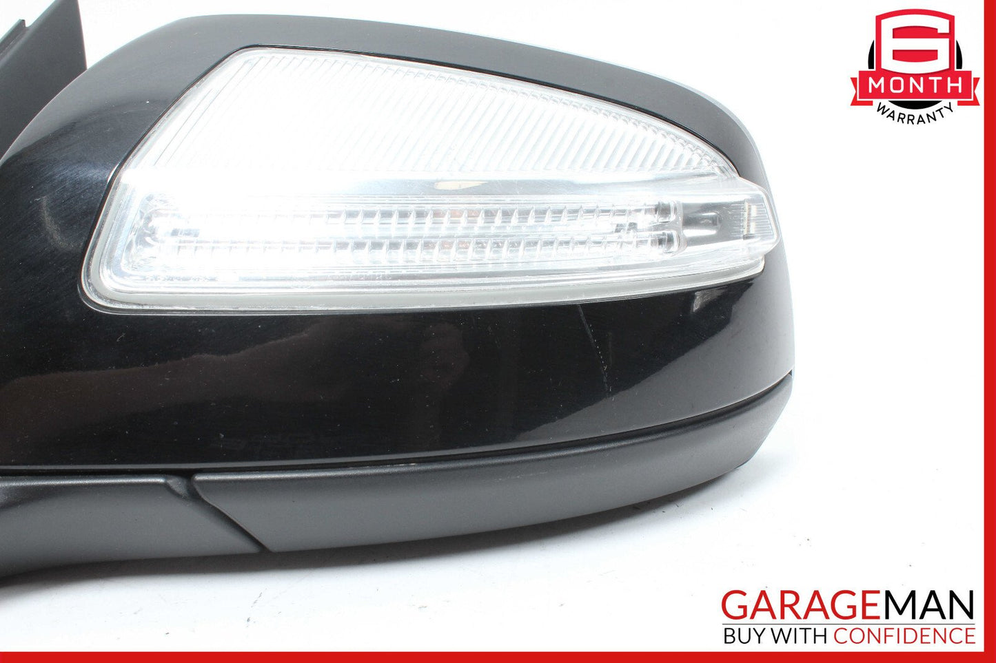 08-09 Mercedes W204 C300 C350 Front Left Side Mirror Door Rear View Black OEM