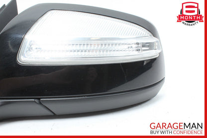 08-09 Mercedes W204 C300 C350 Front Left Side Mirror Door Rear View Black OEM