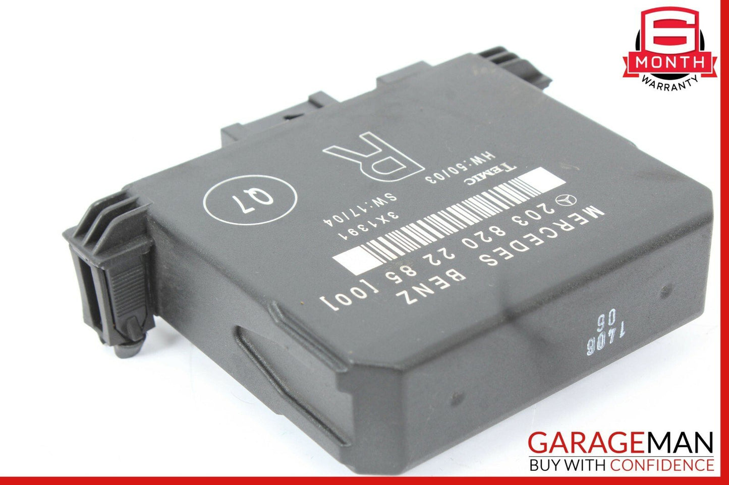 01-07 Mercedes W203 C230 C240 C320 Rear Right Door Control Module 2038202285 OEM
