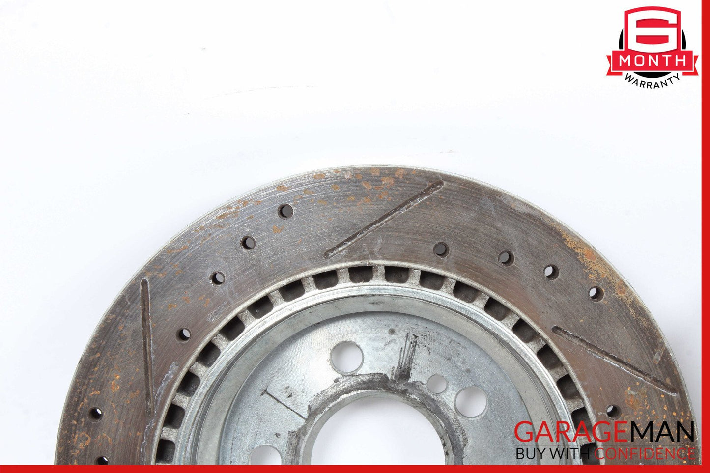 06-11 Mercedes W219 CLS550 Rear Right & Left Brake Rotor Disc Set Drilled OEM