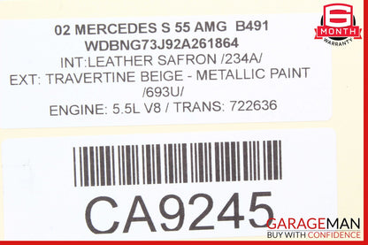 00-06 Mercedes W220 S430 CL500 CL600 ABS Anti Lock Brake Pump ESP Control Module