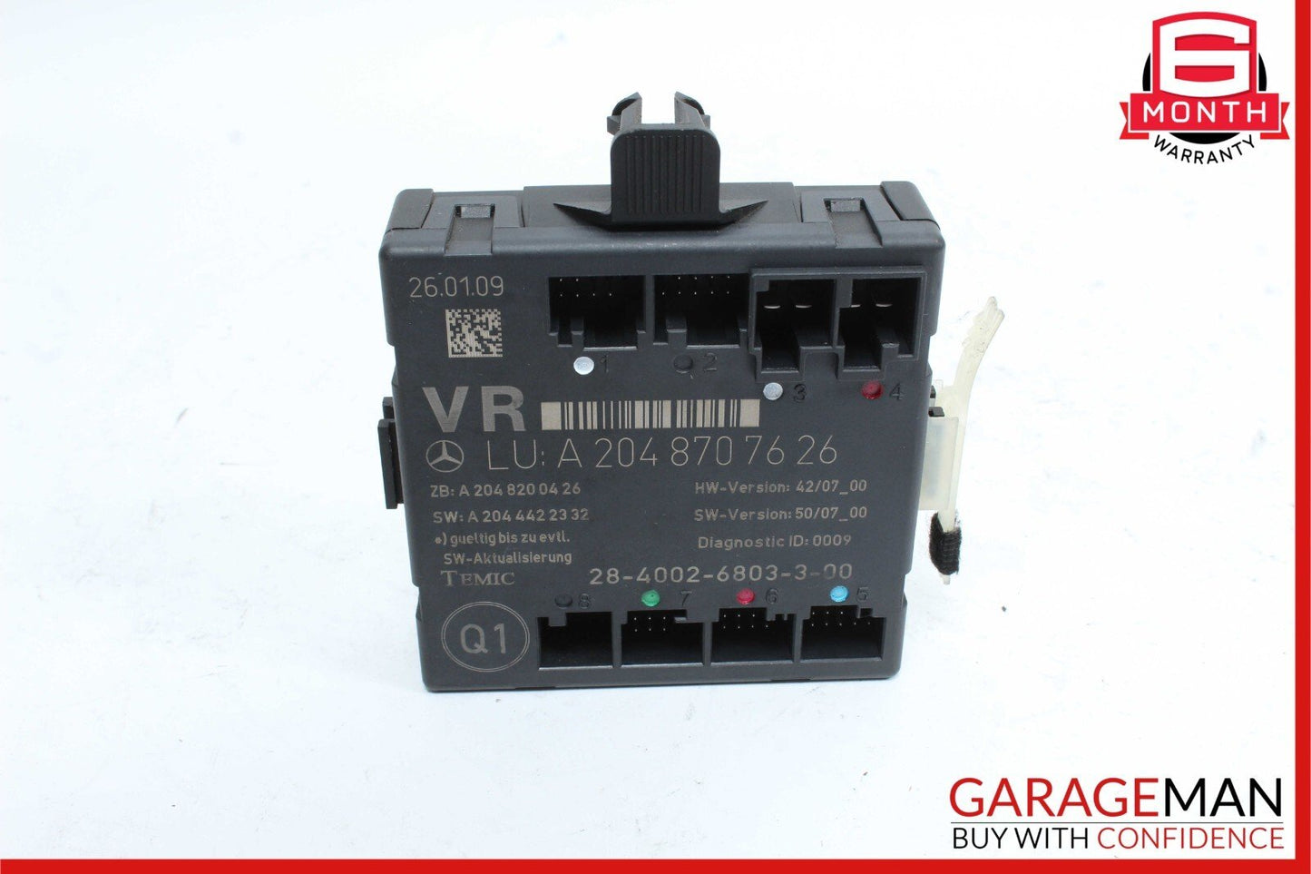 08-18 Mercedes W204 C63 AMG Front Right Side Door Control Module OEM