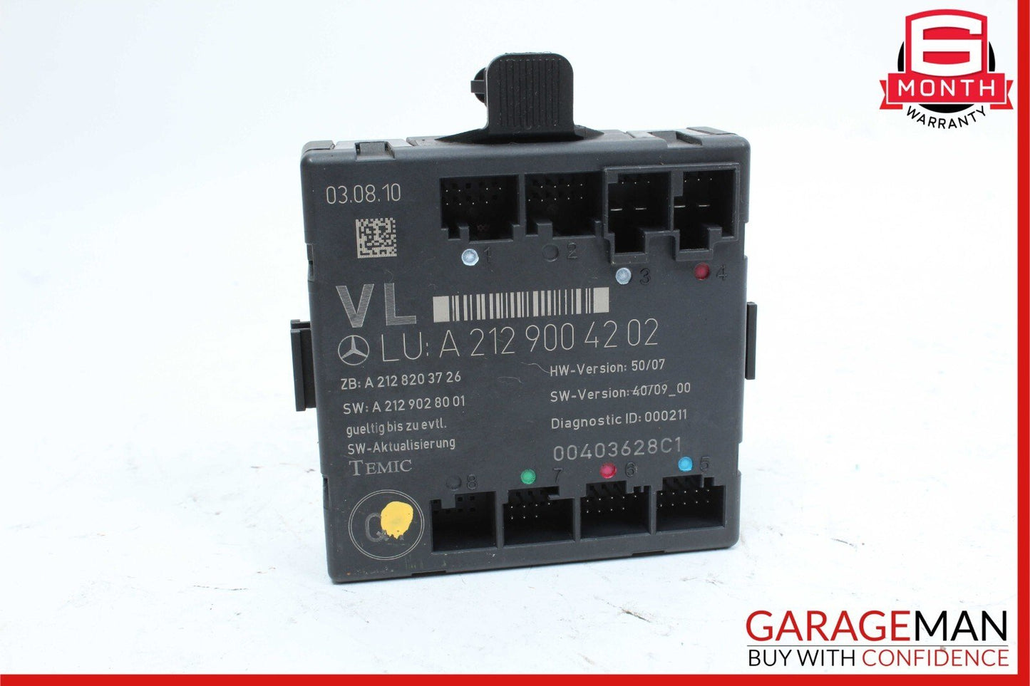 08-18 Mercedes W204 C300 C250 E350 Front Left Side Door Control Module Unit OEM