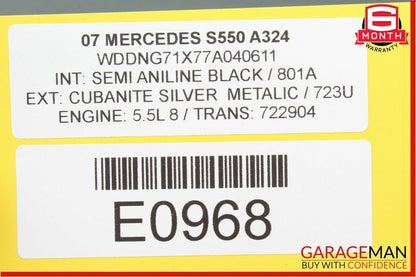 07-13 Mercedes W221 S550 S63 AMG Tire Pressure Monitor Module OEM