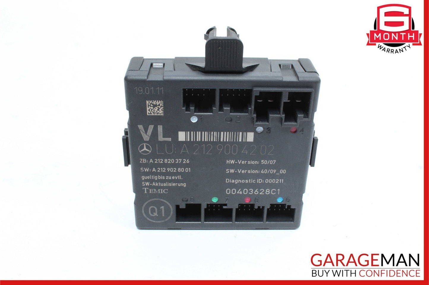 08-18 Mercedes W212 E350 C300 SLK350 Front Left Side Door Control Module OEM