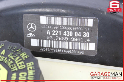 07-09 Mercedes W221 S550 S63 CL550 Brake Booster Master Cylinder 2214300430 OEM