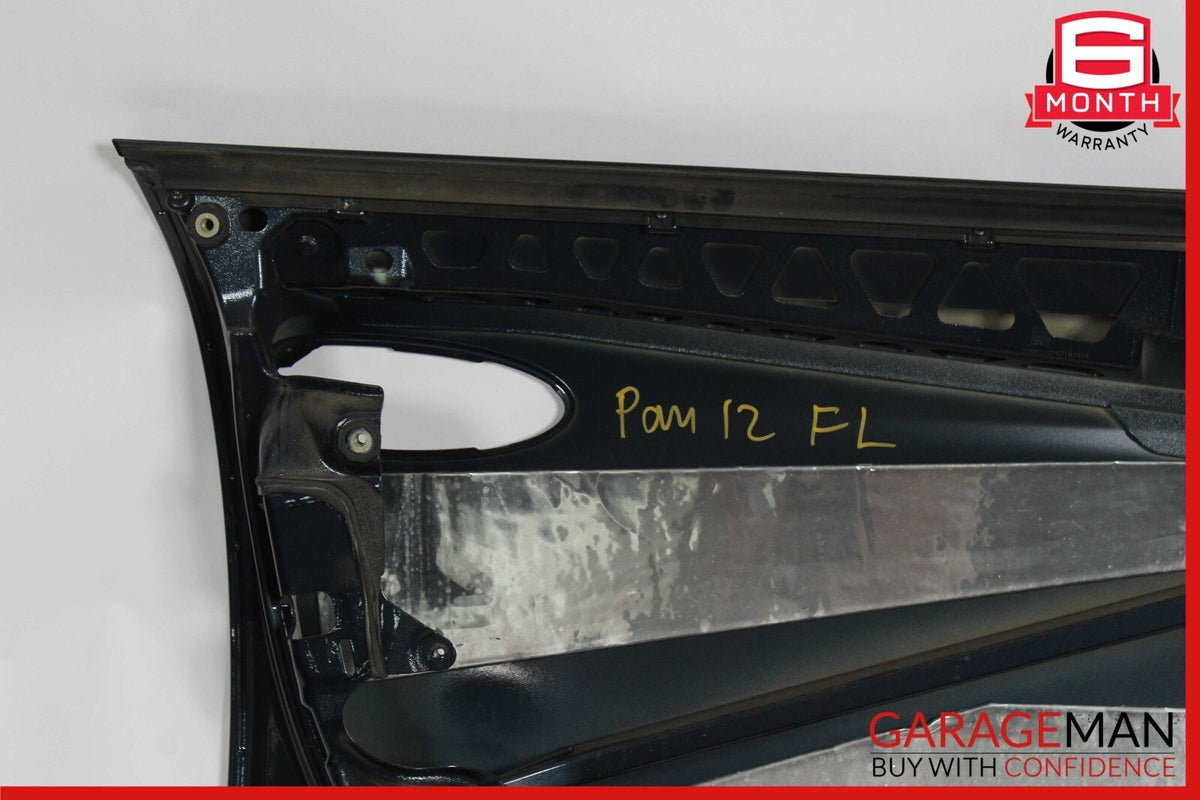 10-16 Porsche Panamera 970 Front Left Side Exterior Door Shell Frame Dark Blue