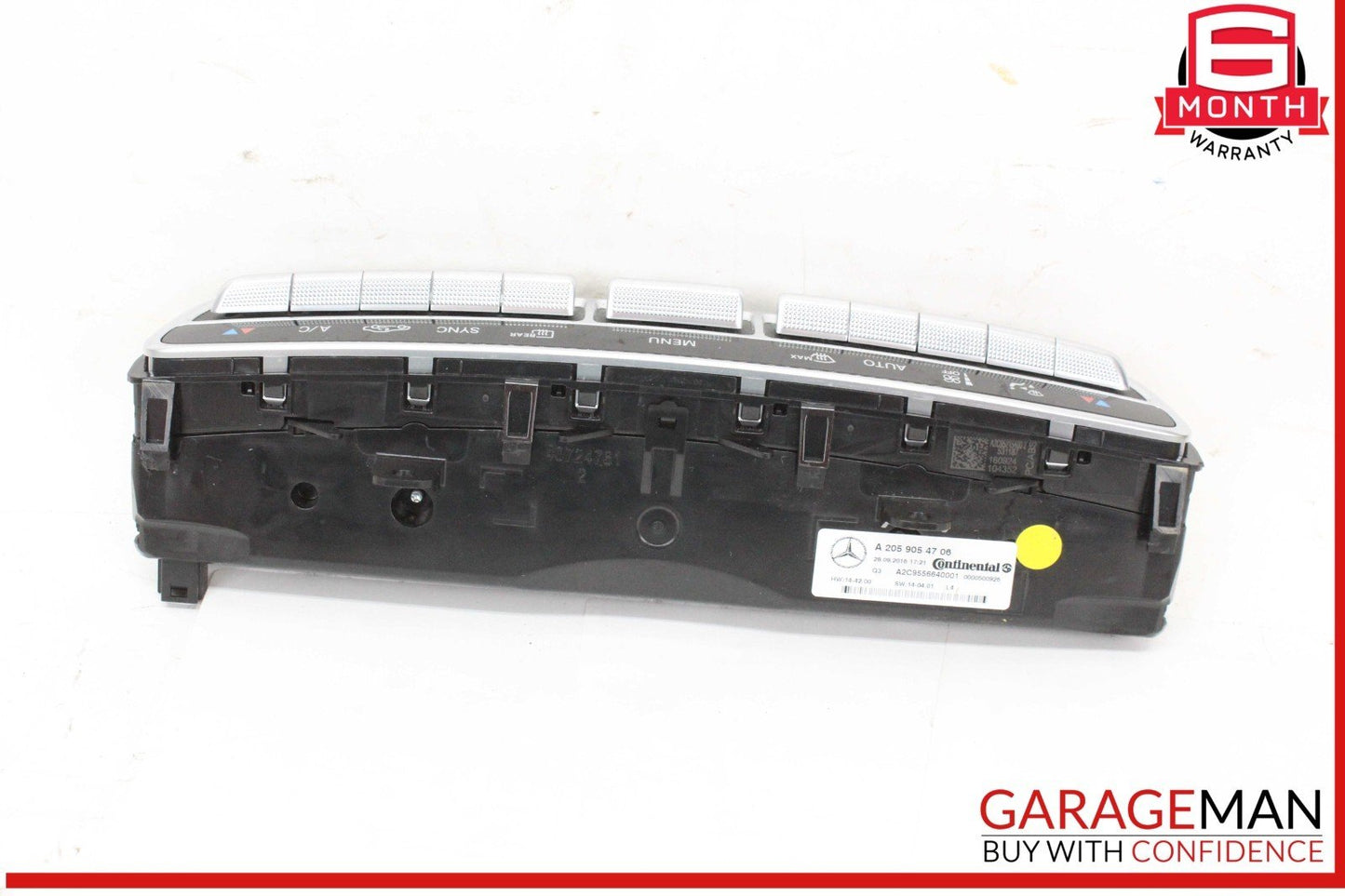 15-20 Mercedes W205 C300 C350e C400 A/C AC Heater Climate Control Switch OEM