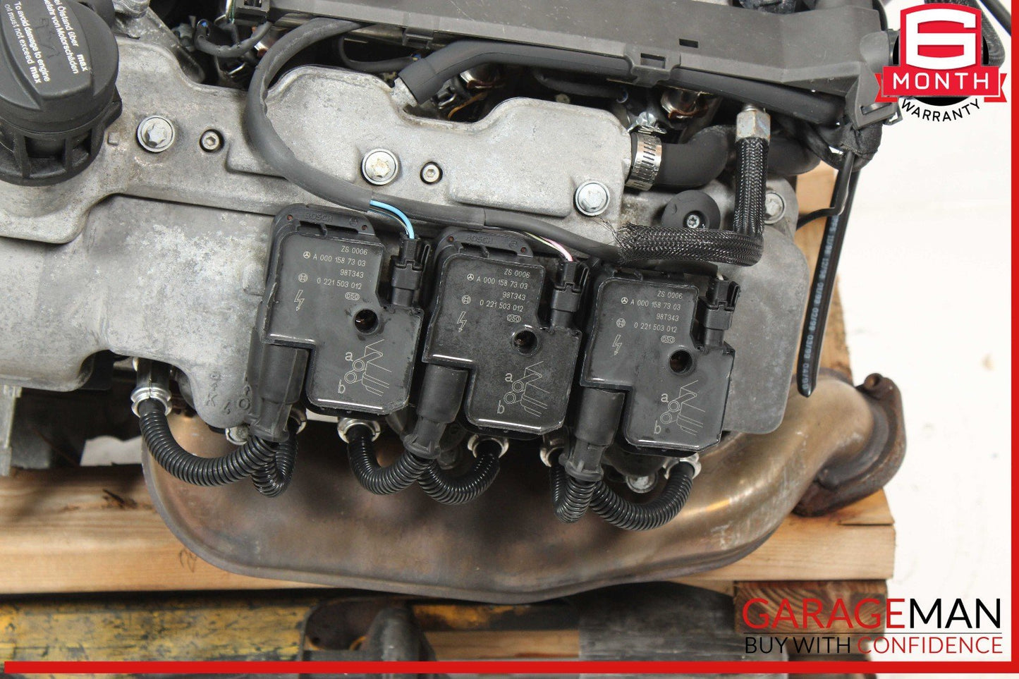 98-02 Mercedes W208 CLK320 E320 3.2L V6 Engine Motor Block Assembly 99k