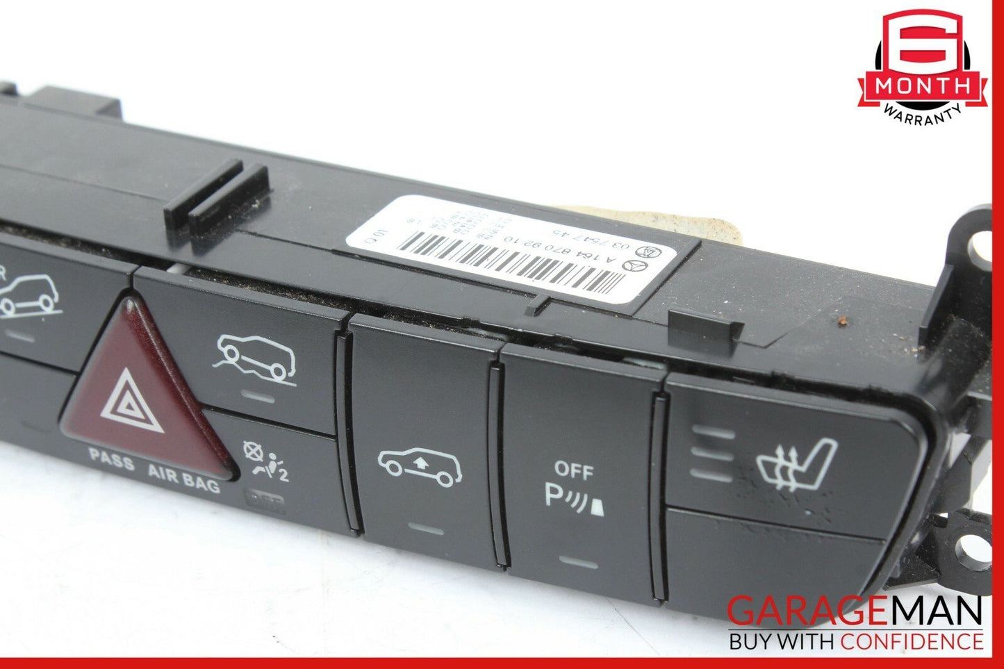 06-12 Mercedes X164 GL450 GL550 ML550 Hazard Control Switch Panel OEM