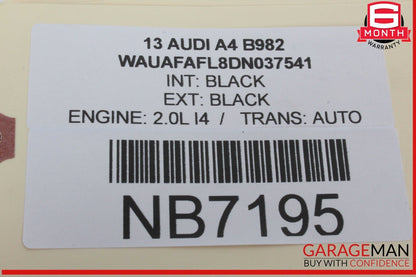 09-16 Audi A4 Rear Left Driver Side Window Regulator Motor 8K0959811A OEM