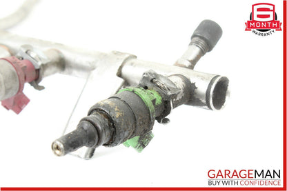 03-05 Mercedes W203 C230 1.8L Fuel Injection Rail Line w/ Injectors Assembly OEM