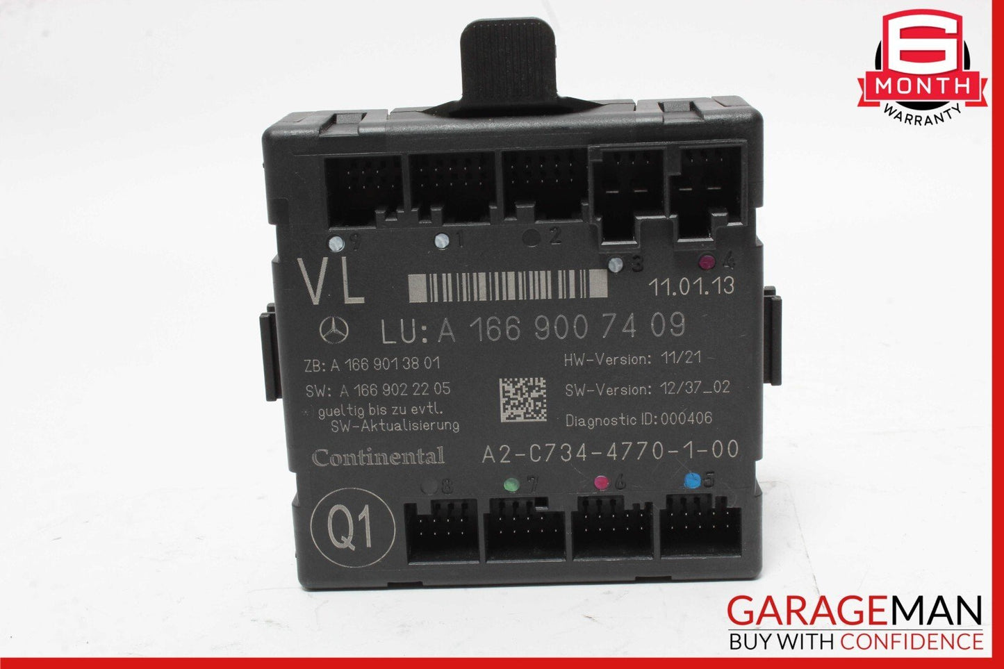 12-19 Mercedes X166 GL450 GLA250 Front Left Side Door Control Module OEM