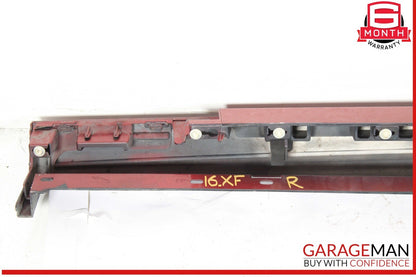16-21 Jaguar XF Right Passenger Side Rocker Panel Skirt Red OEM