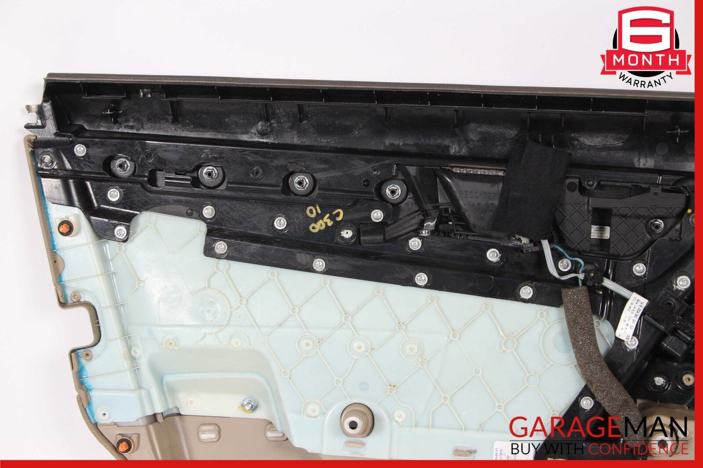 08-14 Mercedes W204 C300 Sedan Front Right Passenger Interior Door Panel Beige