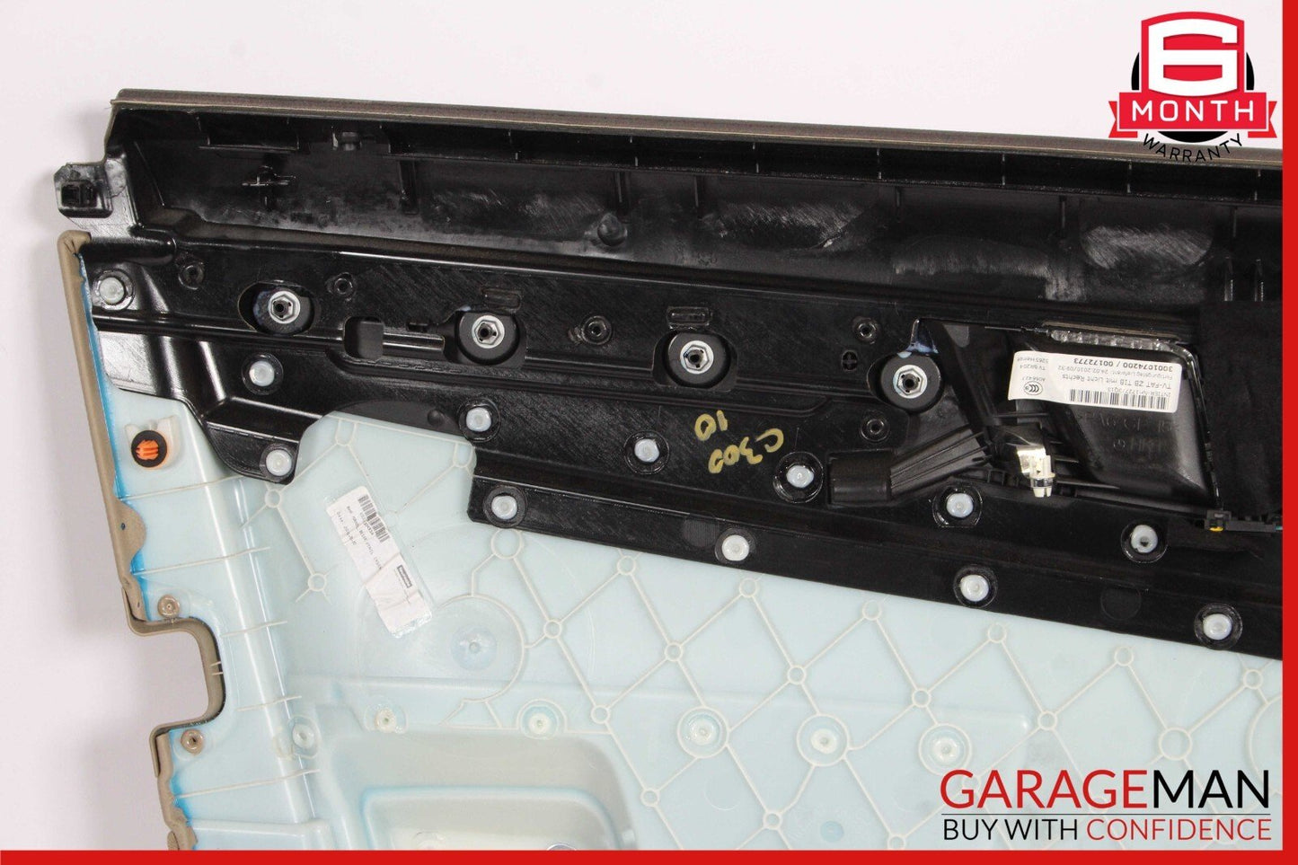 08-14 Mercedes W204 C300 Sedan Front Right Side Interior Door Trim Panel Beige