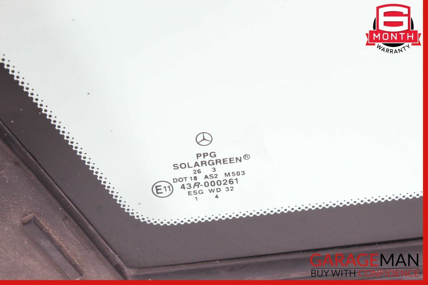 04-09 Mercedes W211 E350 E500 Wagon Rear Left Side Quarter Window Glass