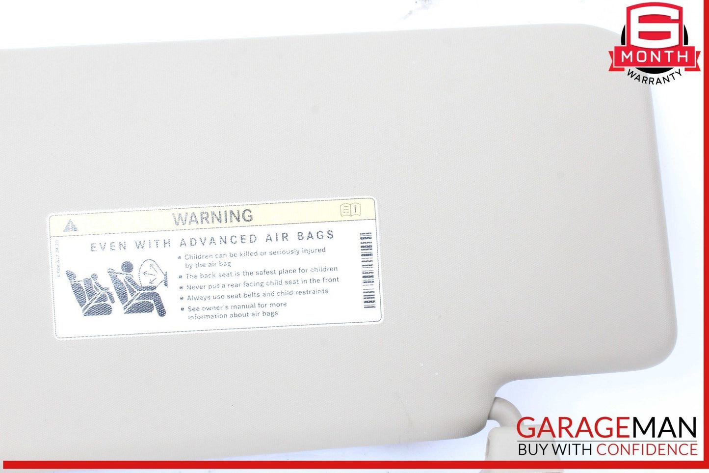 12-16 Mercedes X166 GL450 ML400 Sun Visor Sunvisor Right Passenger Side Gray OEM