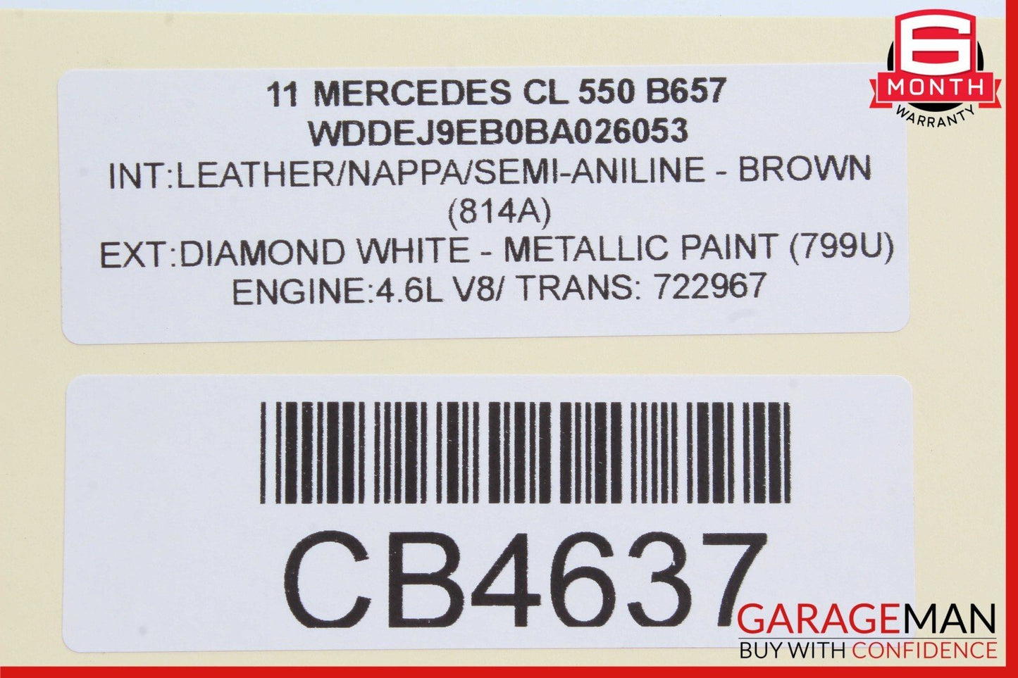 10-14 Mercedes CL550 S550 S400 S63 AMG Rear Parking Parktronic Control Module