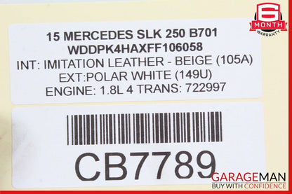12-20 Mercedes R172 SLK250 E550 SL400 Communication Control Module Unit OEM