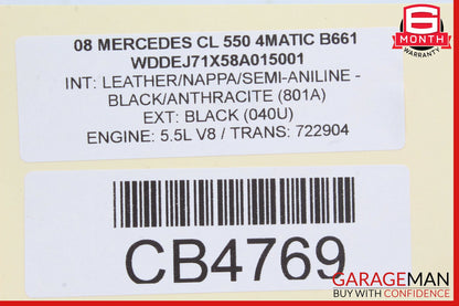 07-14 Mercedes W216 CL550 CL65 AMG Front Left Under Seat Control Module OEM