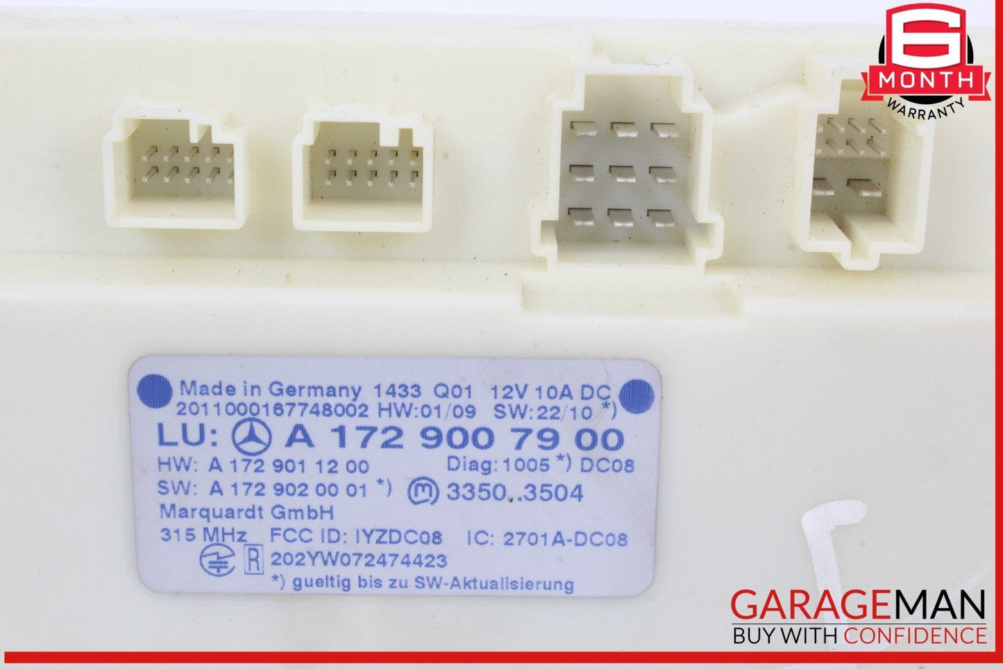 10-15 Mercedes W212 E550 C300 Keyless Go Entry Control Module 1729007900 OEM
