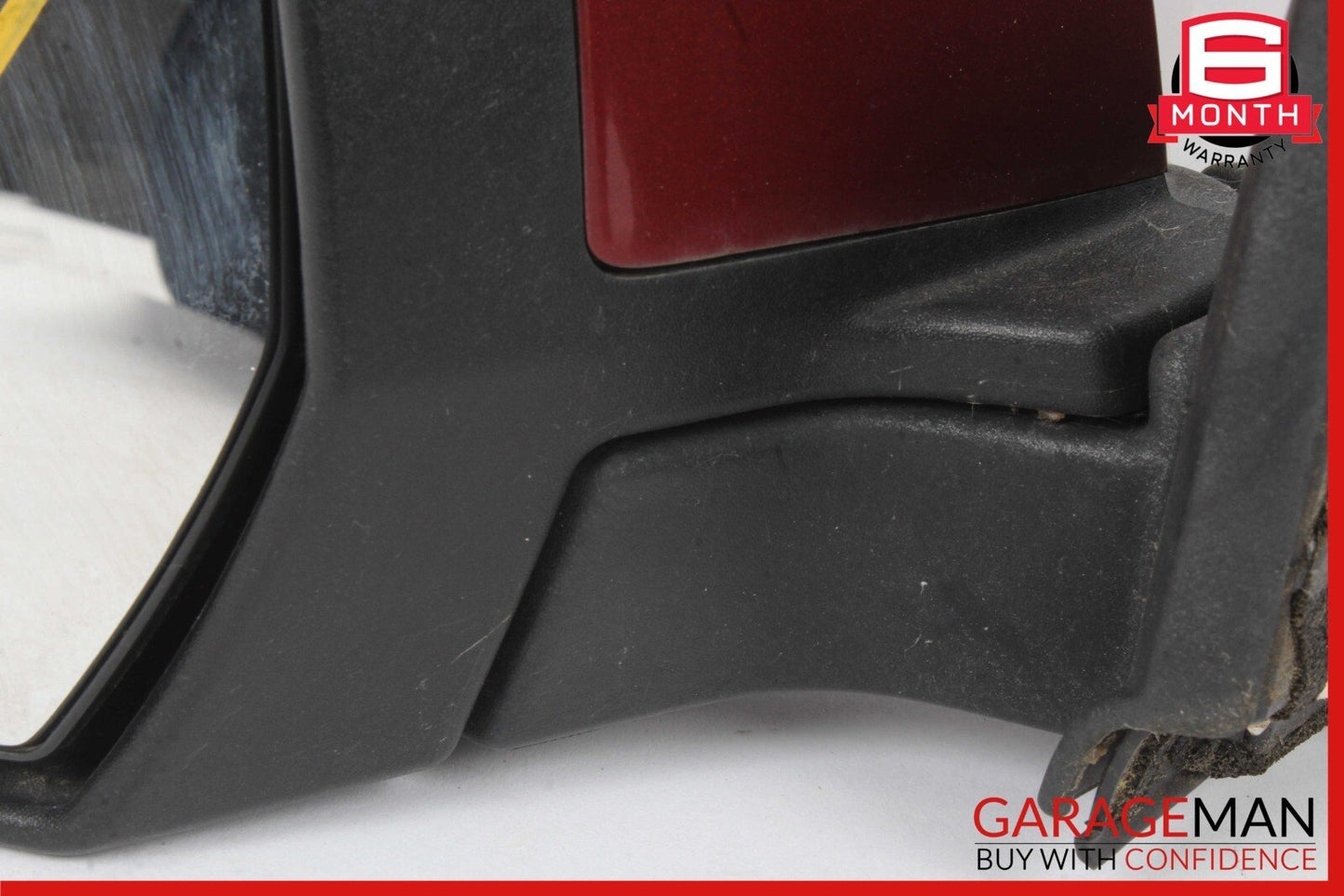 11-12 Nissan Leaf Front Left Driver Side Door Rear View Mirror Red OEM