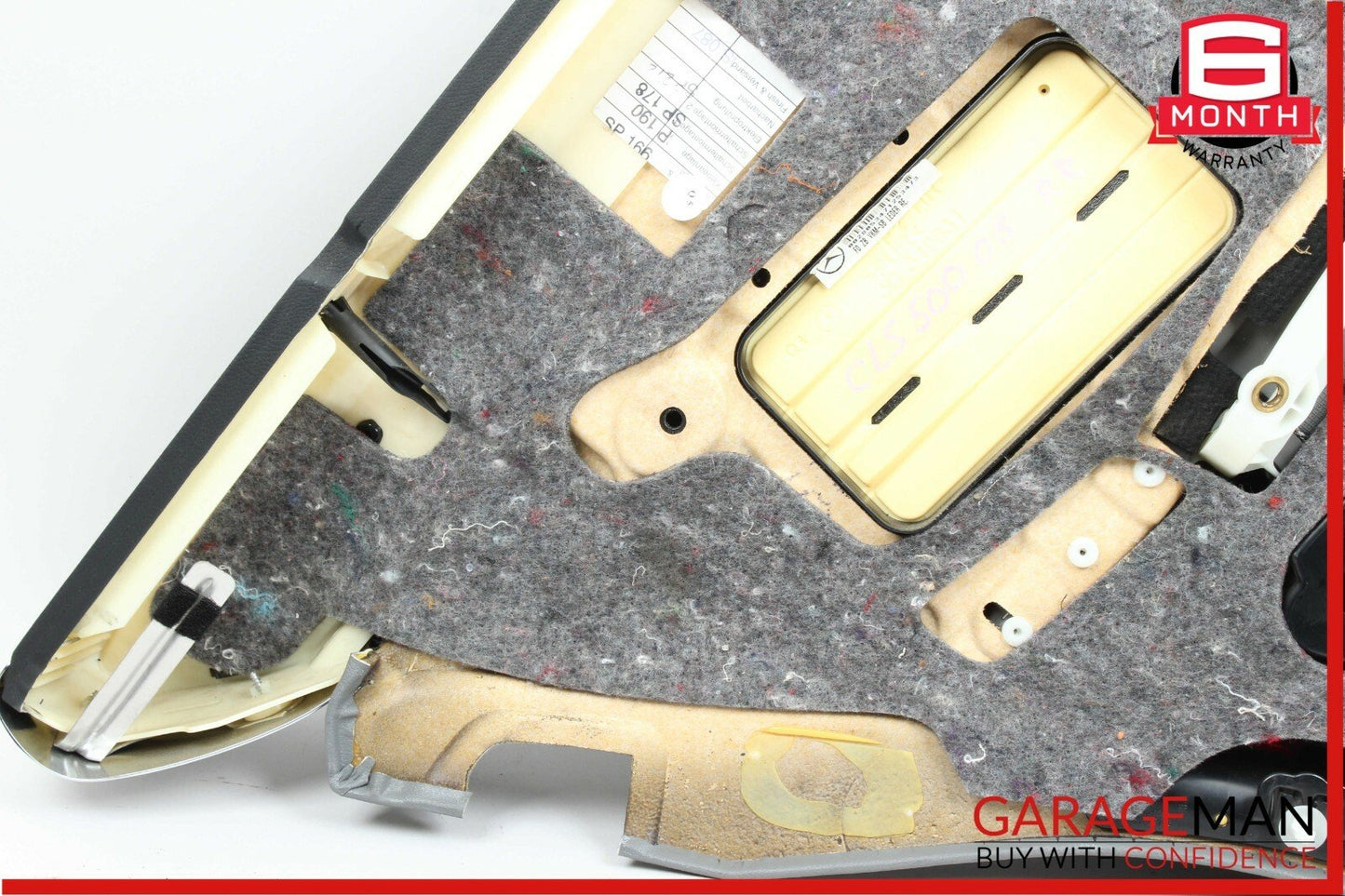 06-11 Mercedes W219 CLS500 CLS550 Rear Right Side Interior Door Panel Grey