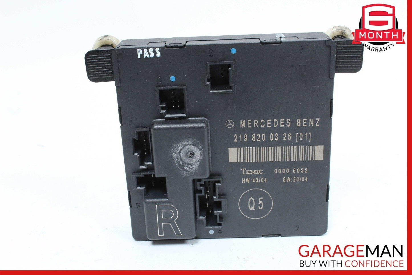 06-11 Mercedes W219 CLS500 CLS55 AMG Rear Right Side Door Control Module OEM