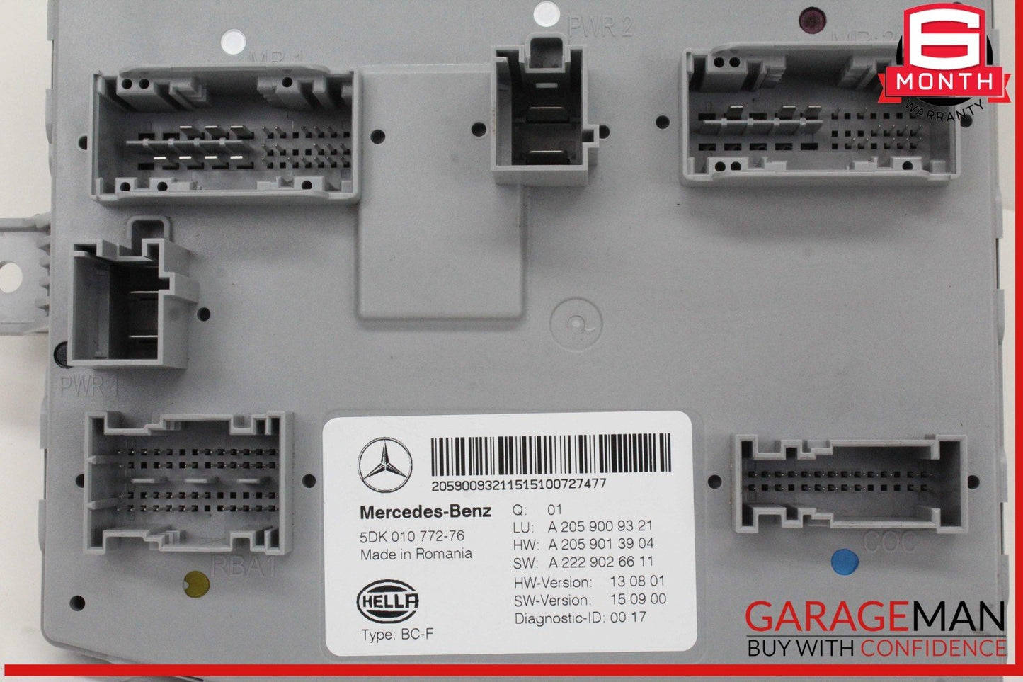 15-20 Mercedes W205 C300 GLC43 C63 AMG SAM Signal Lamp Control Module OEM
