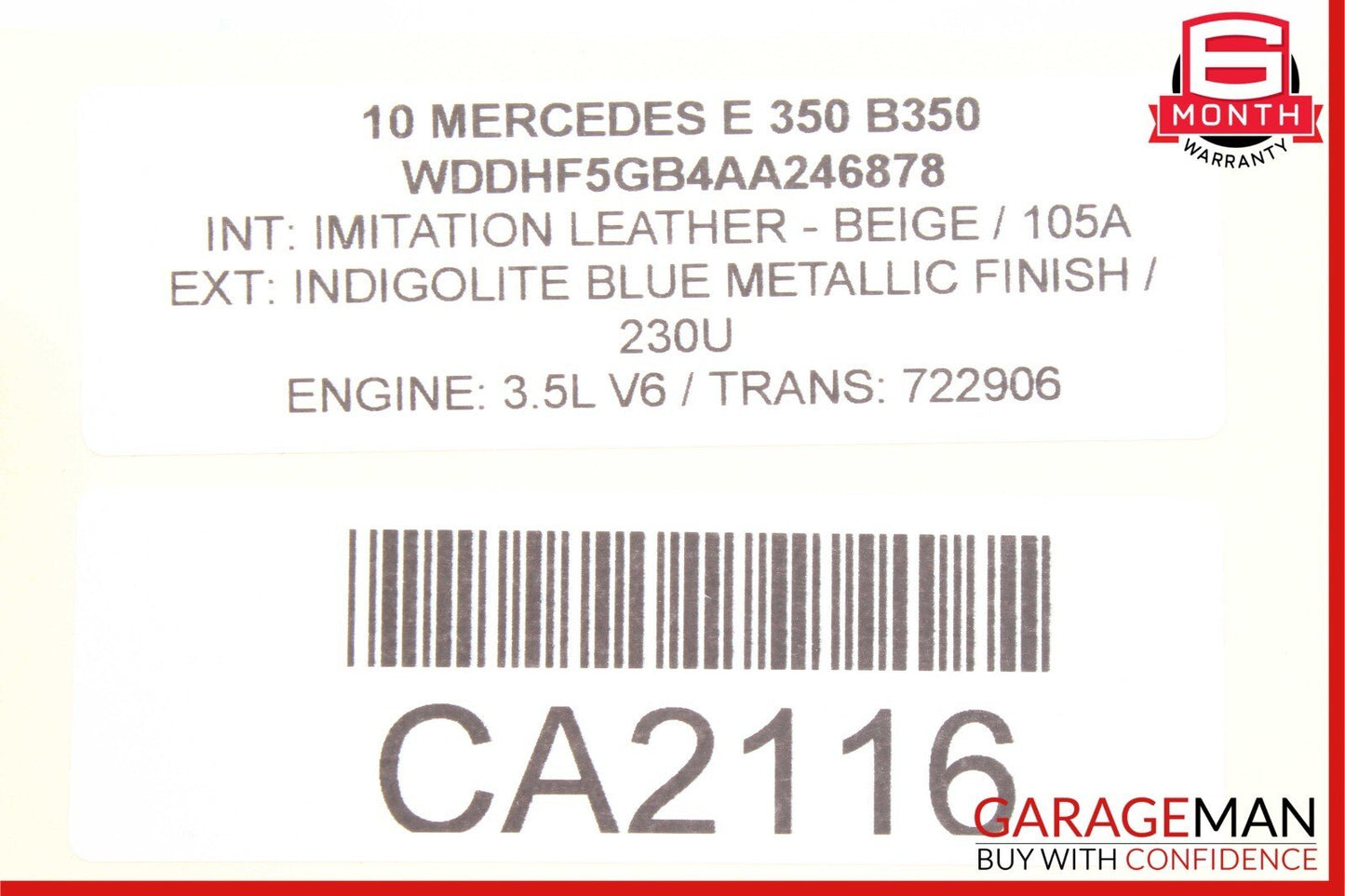 08-18 Mercedes W212 E350 C350 C300 Rear Right Side Door Control Module Unit OEM