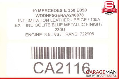 08-18 Mercedes W212 E350 C350 C300 Rear Right Side Door Control Module Unit OEM