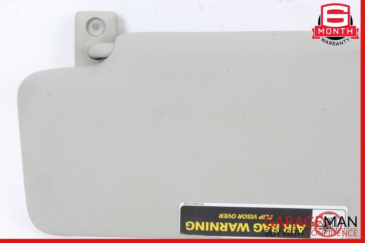 01-07 Mercedes W203 C230 Front Right Sun Visor Sunvisor Sun Visor Shade Gray