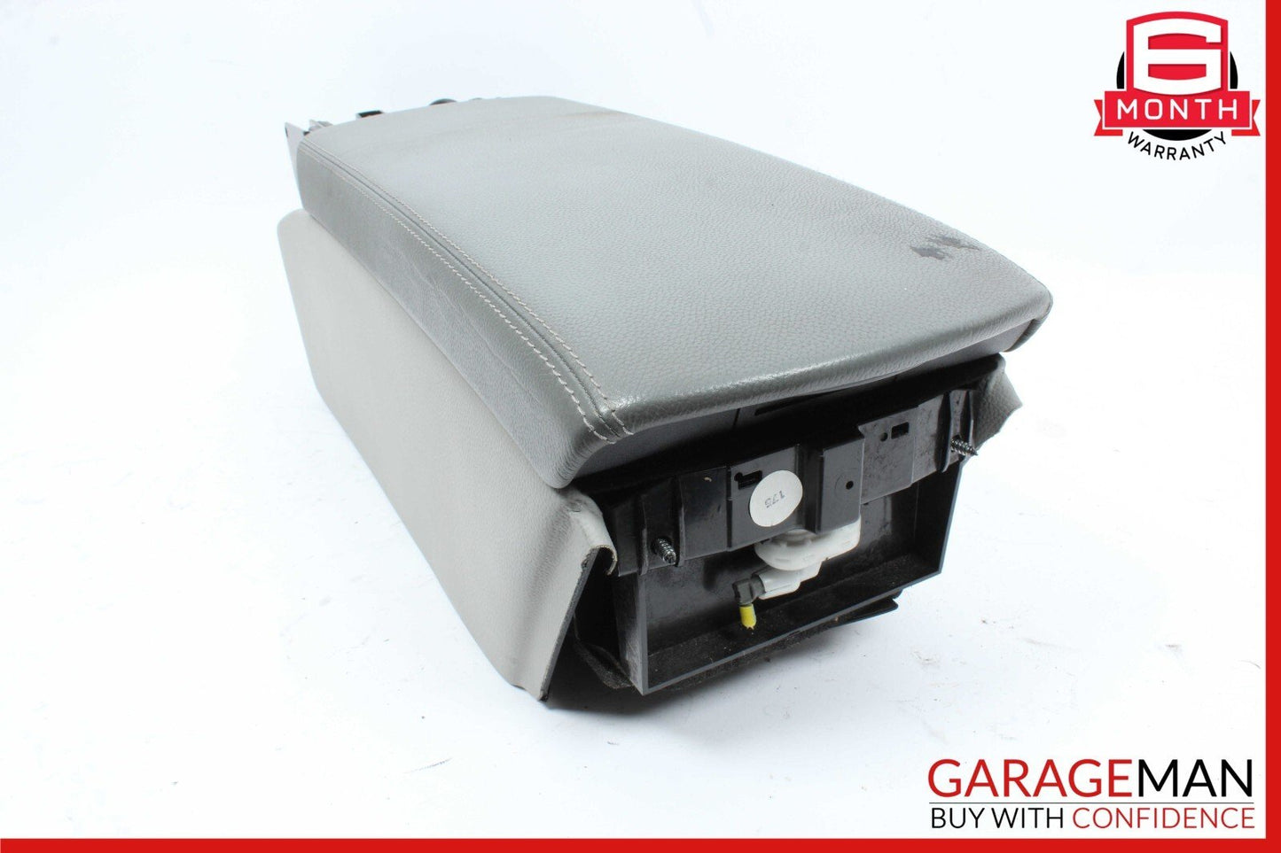 03-06 Mercedes R230 SL500 Center Console Arm Rest Armrest Storage Tray Grey