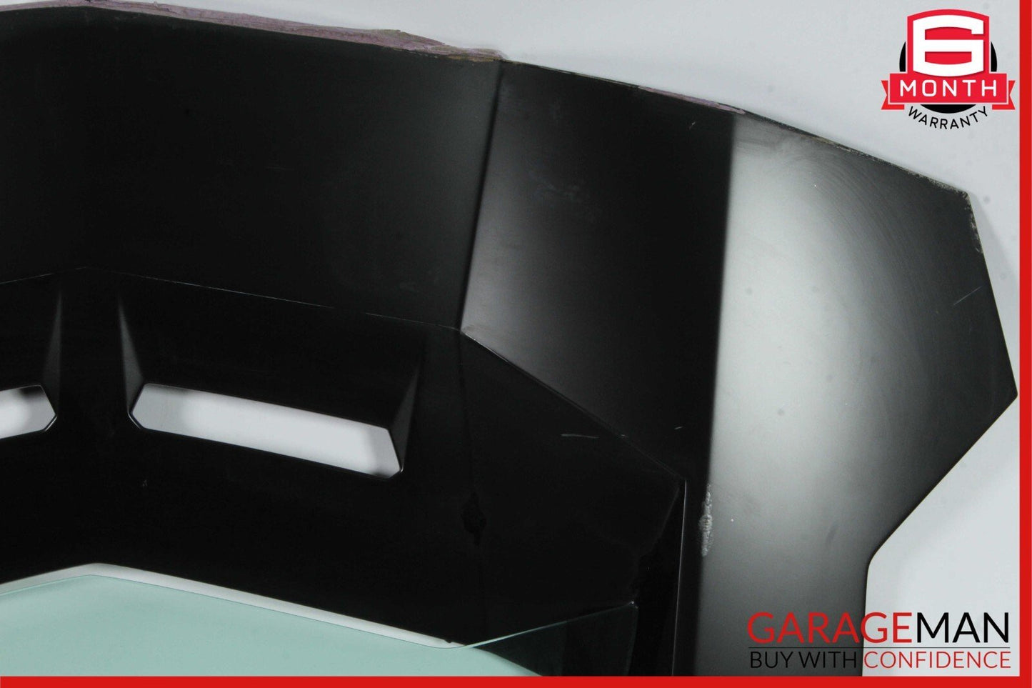 12-21 Lamborghini Aventador Rear Engine Hood Hatch Glass Panel Assembly Black