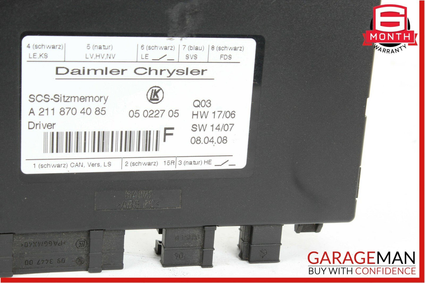 03-11 Mercedes X164 GL450 E350 Front Left Seat Adjustment Control Module Unit