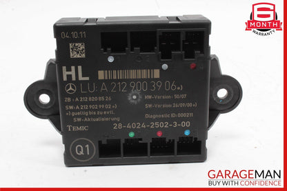 08-18 Mercedes W212 E550 C350 CLS550 Rear Left Side Door Control Module OEM