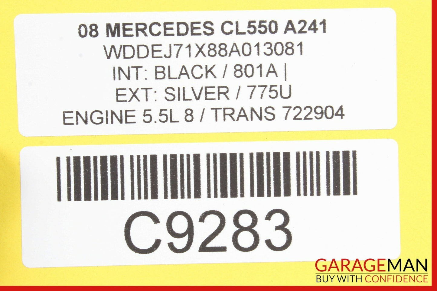 07-09 Mercedes W221 S550 S63 CL550 Central Gateway Control Module 2215408362 OEM