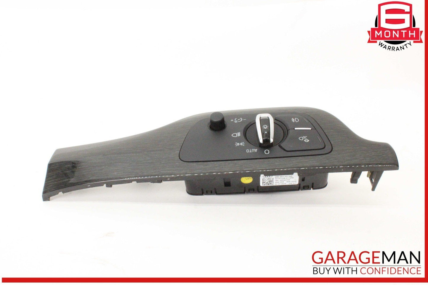 17-19 Audi Q7 Front Dash Trim w/ Head Light Lamp Control Switch 4M1853189R OEM