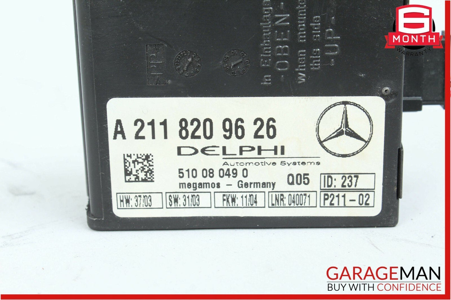 03-06 Mercedes W211 E500 E55 AMG Anti Theft Alarm Control Module Unit OEM