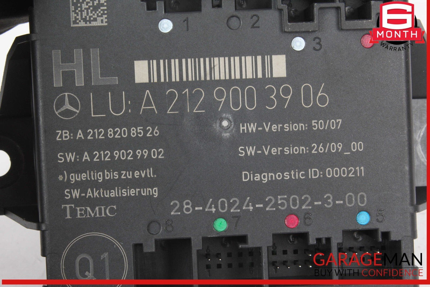 08-18 Mercedes W212 E350 Wagon Rear Left Side Door Control Module OEM