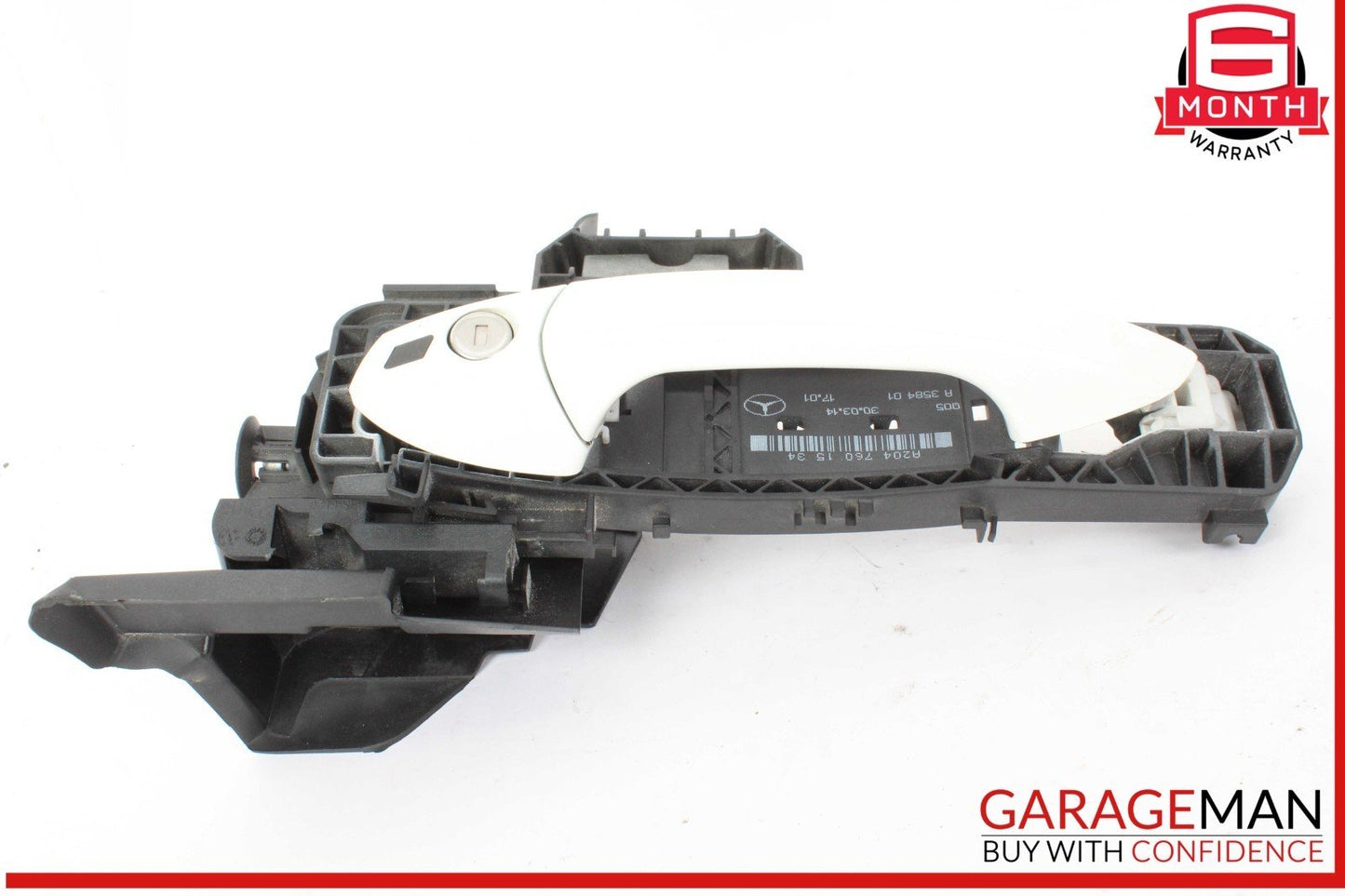 08-15 Mercedes X204 GLK350 Front Left Driver Side Exterior Door Handle White OEM