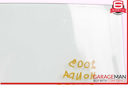 08-12 Honda Accord LX-P Rear Left Door Window Auto Glass OEM