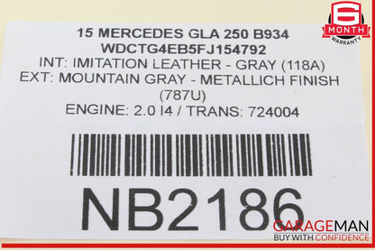15-20 Mercedes X156 GLA250 Front Left Side Door Window Regulator Motor Unit OEM
