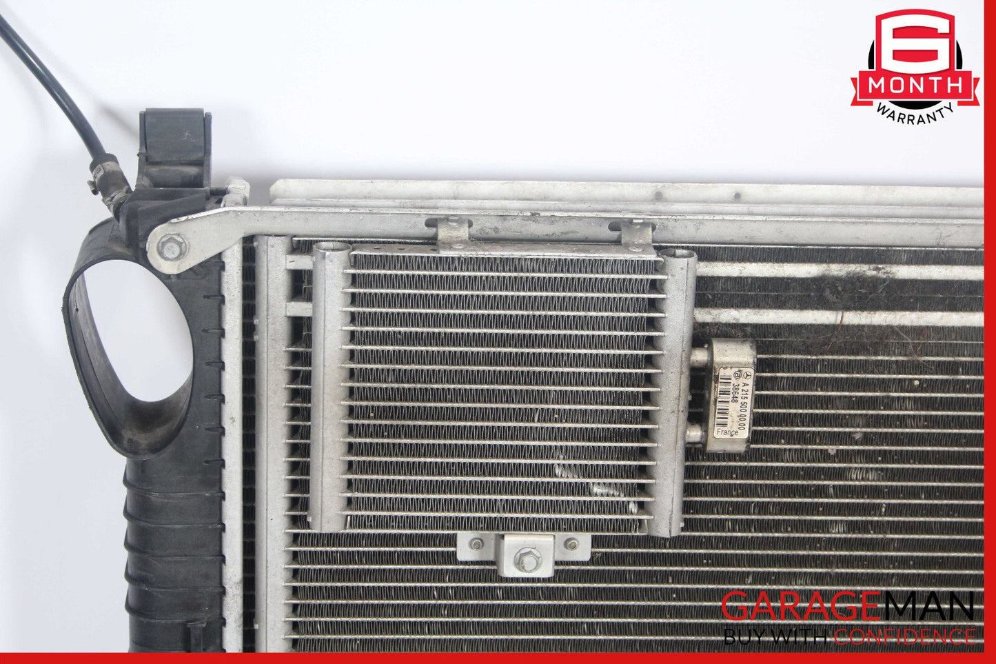 03-08 Mercedes R230 SL500 Engine Radiator A/C AC Air Condenser Oil Cooler Assy