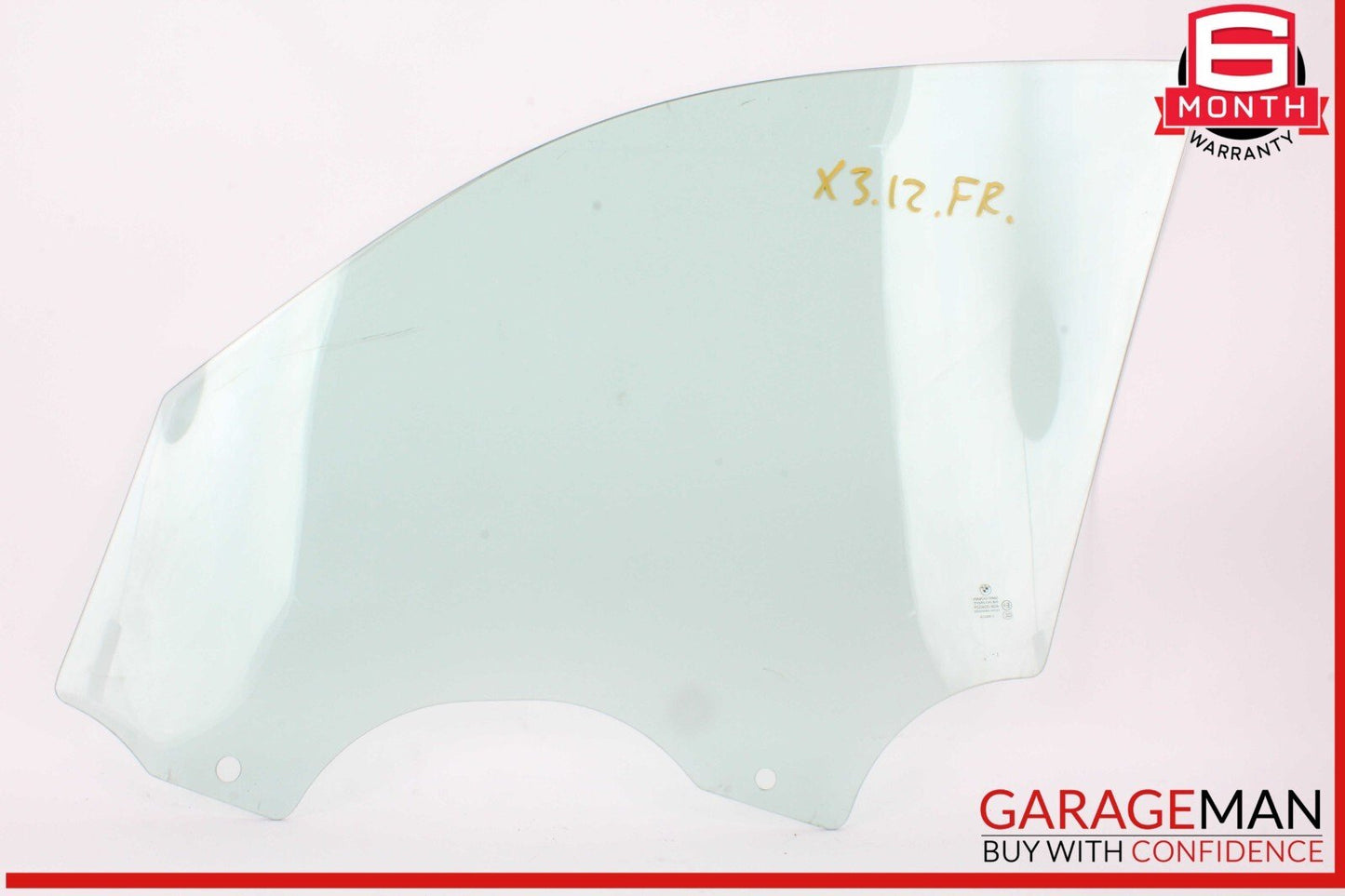 11-17 BMW X3 Front Right Passenger Side Door Window Glass OEM